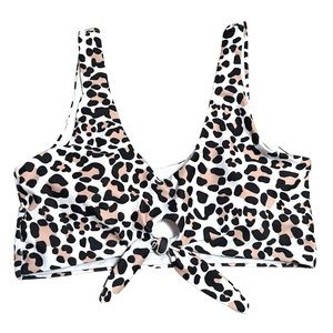 Beachsissi Animal Print Swim Top S/M